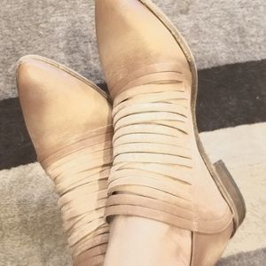 Free people tan booties vintage